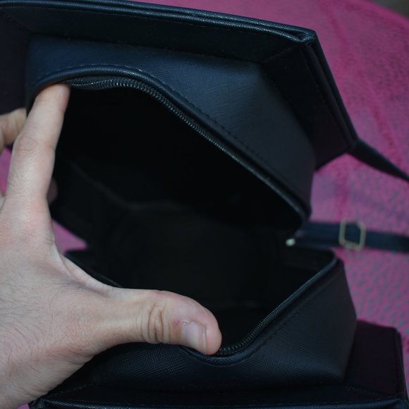 new Corpse Bride Emily LARGE 3D HOLOGRAPHIC Leather Large Coffin BAG Backpack - Picture 8 of 13